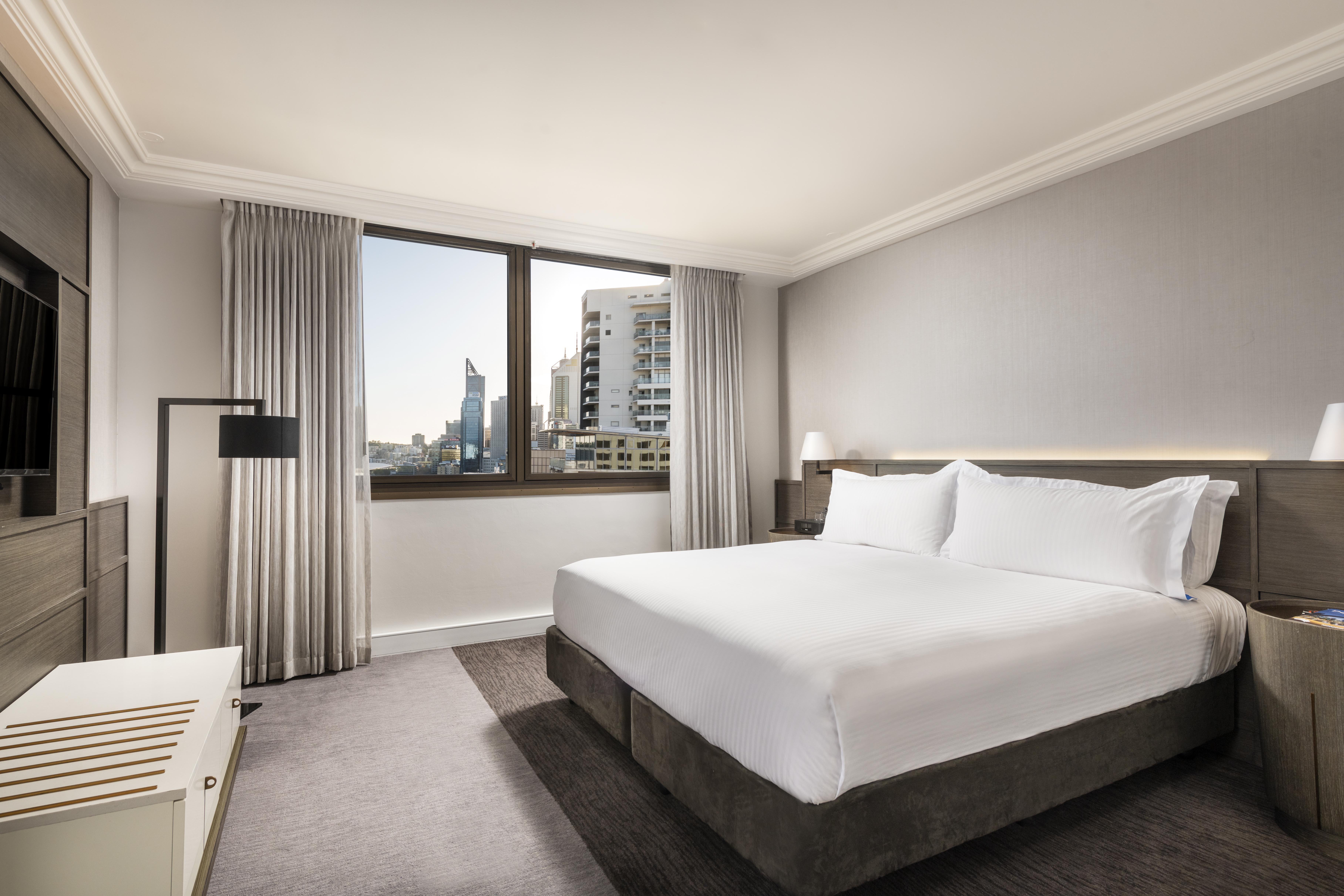 Hotel Pan Pacific Perth Exterior foto A bedroom at the hotel
